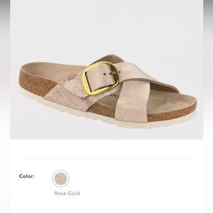 Birkenstock Siena rose gold sandals size 39